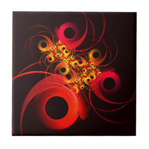 Carreau Cercles colorés Motif d'art Abstrait moderne #08