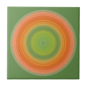 Carreau Cercles - couleurs agrumes