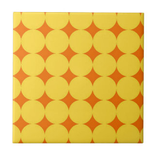 Carreau Cercles jaunes Motif