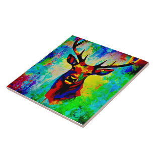 Carreau cerf majestueux - Proud stag