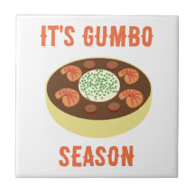 "C'est la saison des Gumbo" Carrelage en céramique