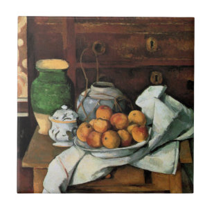 Carreau Cézanne - Bateaux, fruits et tissus