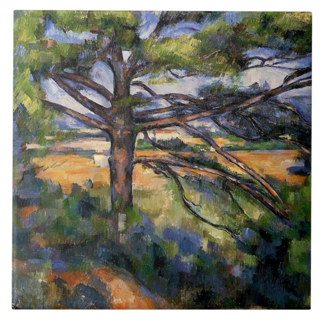 Carreau Cezanne - Gros pins et Terre Rouge, (Devant)