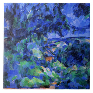 Carreau Cezanne - Paysage bleu