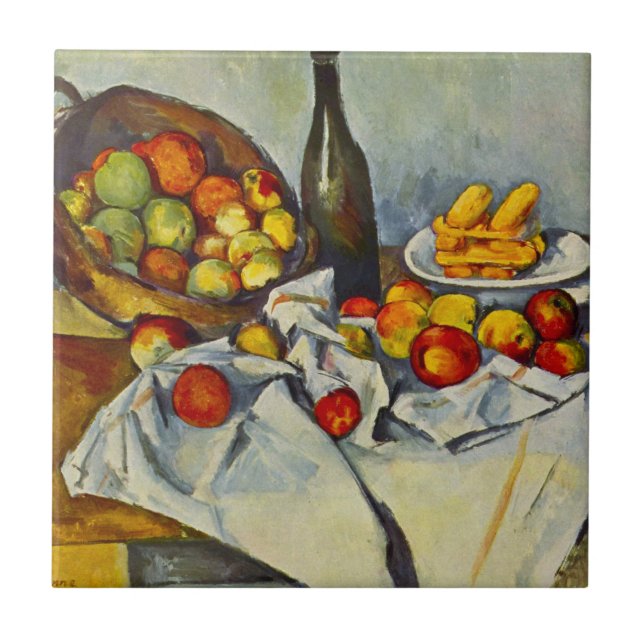 Carreau Cezanne que le panier des pommes couvrent de (Devant)