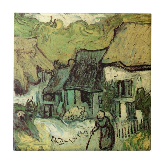 Carreau Chalets à Jorgus par Vincent van Gogh (Devant)