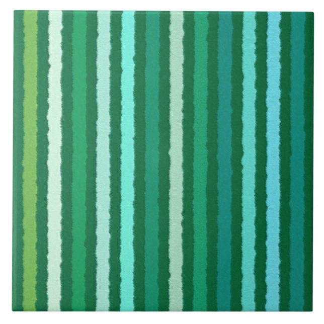 Carreau Chalk Stripes - Jade Green et Aqua (Devant)