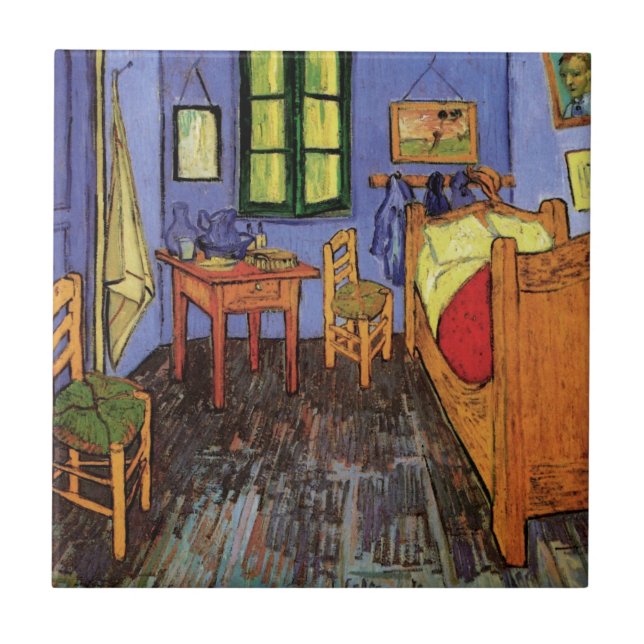 Carreau Chambre de Vincent à Arles par Vincent van Gogh (Devant)