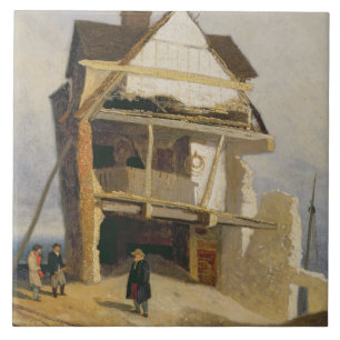 Carreau Chambre ruinée, c.1807-10 (huile sur le carton à