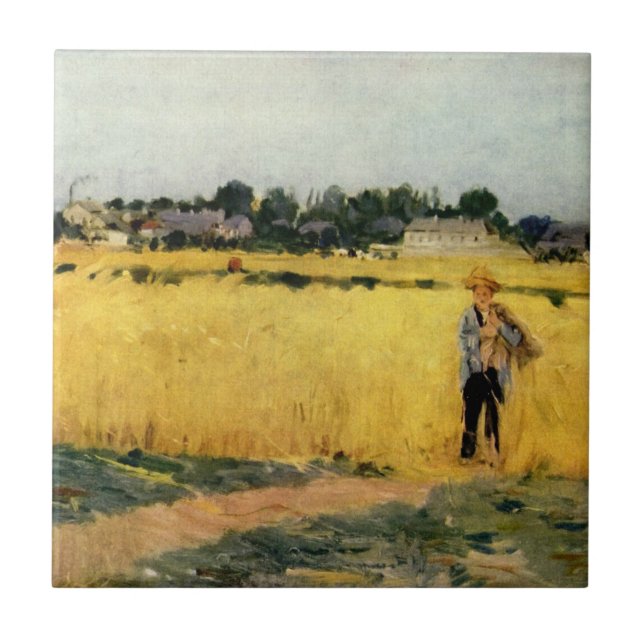 Carreau Champ de céréales (par Berthe Morisot) (Devant)