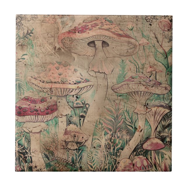 Carreau Champignons rouges (Devant)