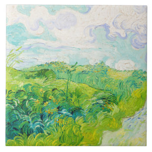 Carreau Champs de blé vert, Van Gogh