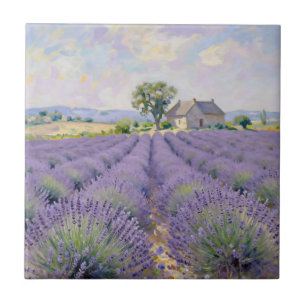 Carreau Champs de Lavande Provence Cottage Impressionniste