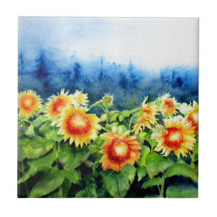 Carreau Champs de tournesol