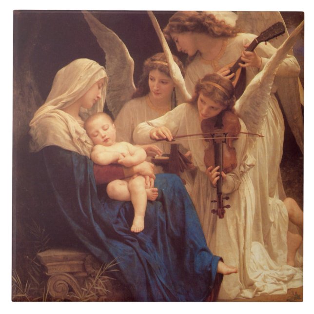 Carreau Chanson des anges de Bouguereau (Devant)