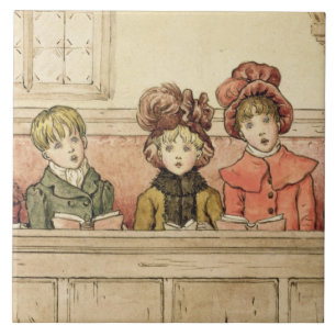 Carreau Chant dans l'église (la semaine sur le papier)