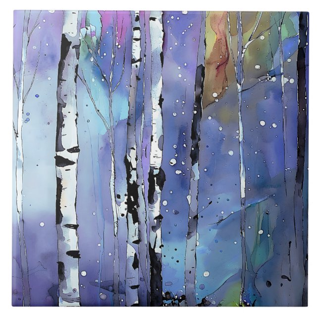 Carreau Chant d'hiver dans les Bois de Birch (Devant)