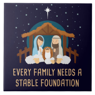 Carreau Chaque famille a besoin d'une fondation stable - N