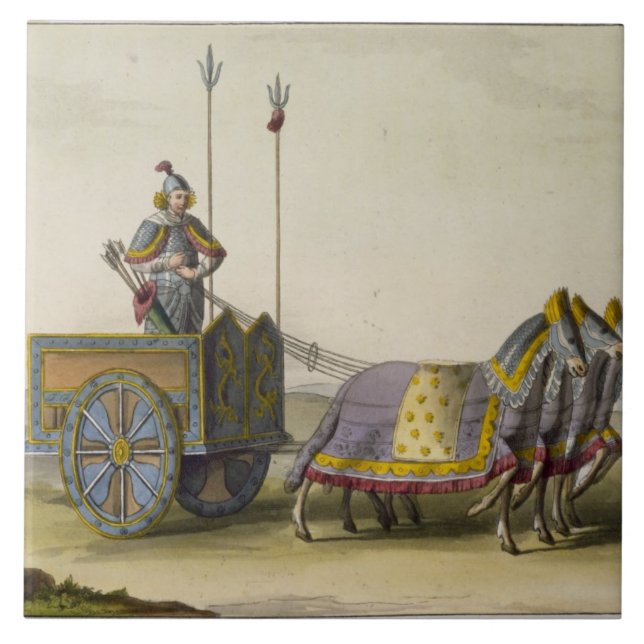 Carreau Char chinois antique de guerre, de 'Le Costume (Devant)