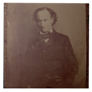 Carreau Charles Baudelaire (1820-1867), poète français,