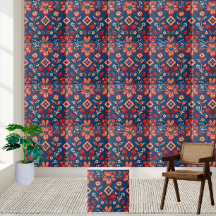 Carreau Charme Nordique Style Carrelage Floral