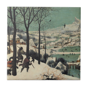 Carreau Chasseurs dans la neige, célèbre œuvre d'art,