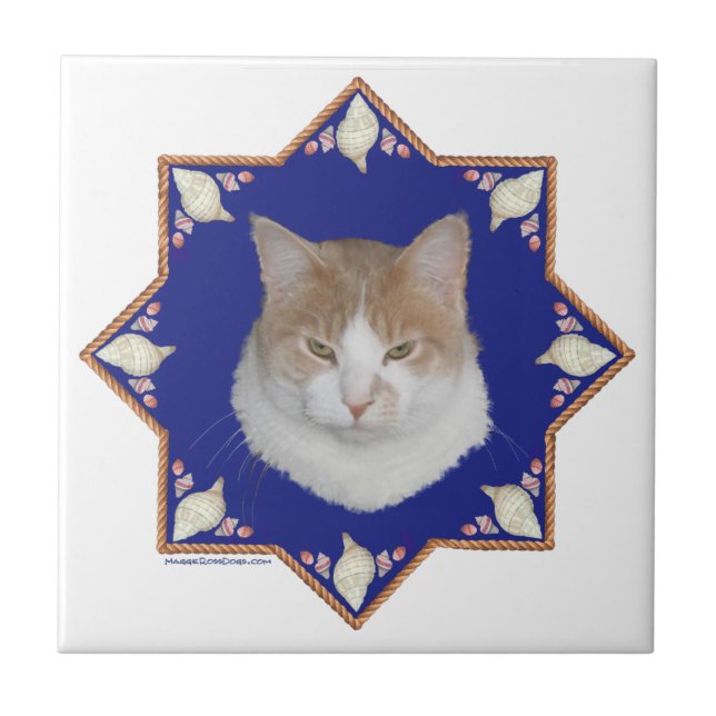 Carreau Chat Alfie Nautique (Devant)