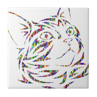 Carreau chat coloré