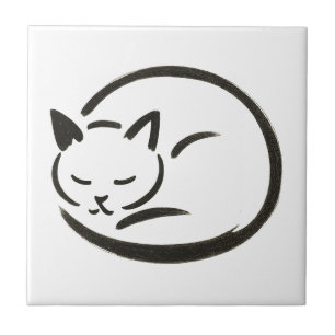 Carreau Chat de couchage minimaliste - Conception de pince