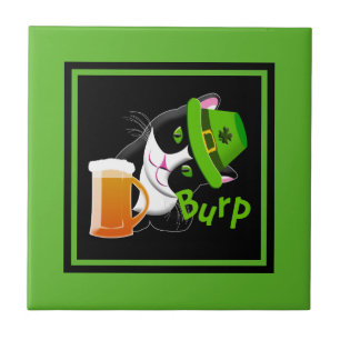 Carreau Chat de la Saint Patrick