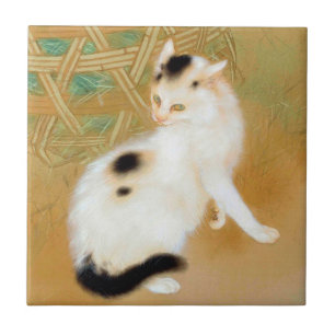 Carreau Chat japonais, Takeuchi Seihō, art japonais