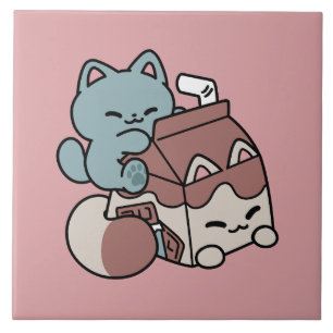 Carreau Chat Mignon Lait Chocolat – Boisson Confortable et