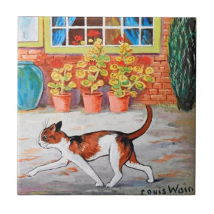 Carreau Chat Prowling, Louis Wain