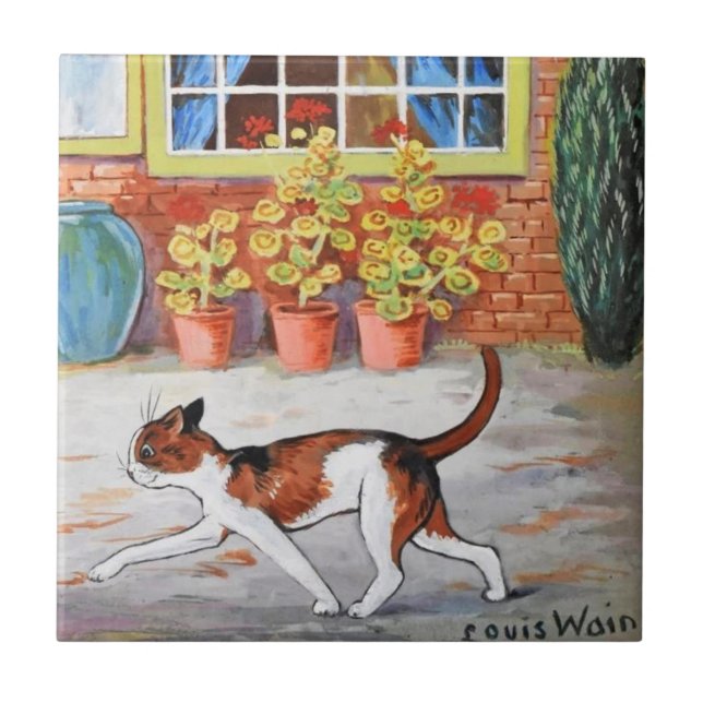 Carreau Chat Prowling, Louis Wain (Devant)