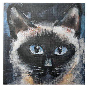 Carreau chat siamois