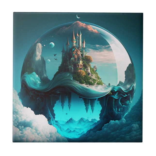 Carreau Château Dans Crystal Ball (Devant)
