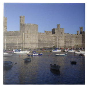 Carreau Château de Caernarfon, Gwynedd, Pays de Galles (RF