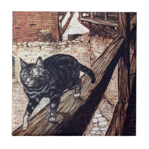 Carreau Château de chat Rackham Illustration