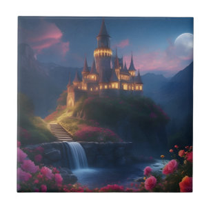 Carreau Château de montagne de minuit quatre
