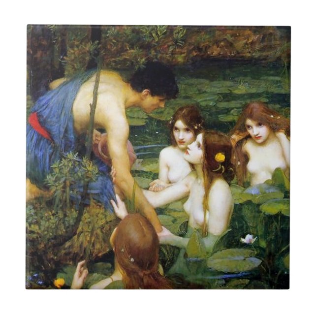 Carreau Château d'eau Hylas et la tuile de nymphes (Devant)