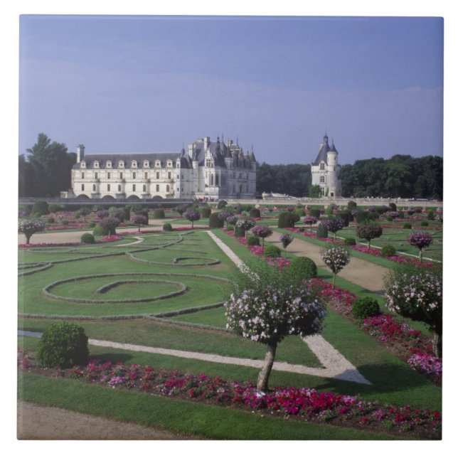 Carreau Château du Chenonceau, vallée de la Loire, (Devant)
