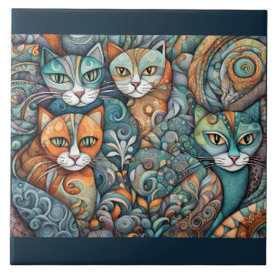 Carreau chats apaisants 2 tuiles