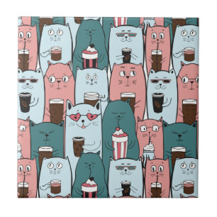 Carreau Chats mignons 