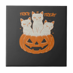 Carreau Chats Trick or Treat T-Shirt classique