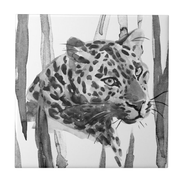 Carreau Cheetah Portrait (Devant)