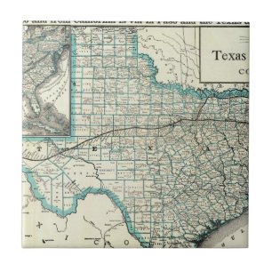 Carreau Chemin de fer du Texas Pacifique