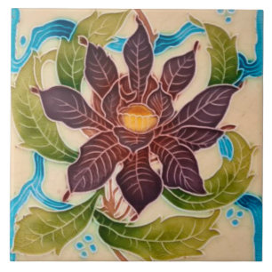 Carreau Cheminée Art Nouveau Pierres murales