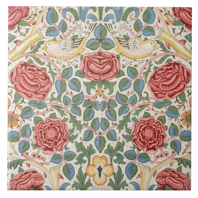 Carreau Cheminée en céramique William Morris conceptions 0 (Devant)