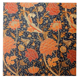 Carreau Cheminée en céramique William Morris conceptions 0