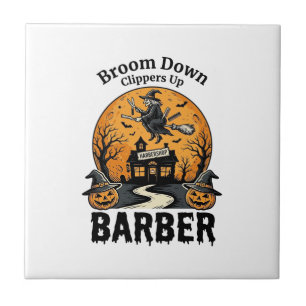 Carreau Chemise de coiffeur Halloween Sorcière Salon ensor